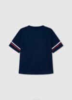Pepe Jeans logoprintti boxy fit t-paita tyttö valtameri TB001448 - Image 2