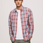 Pepe Jeans Loick ruudullinen popliinipaita miehet multi TB001067