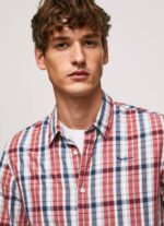 Pepe Jeans Loick ruudullinen popliinipaita miehet multi TB001067 - Image 3