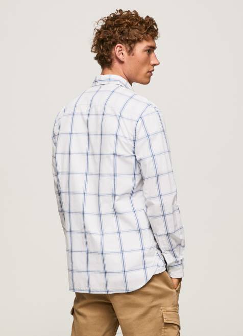 Pepe Jeans Lorian slim fit popliinipaita miehet norsunluu TB001029 - Image 4