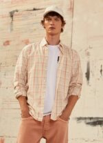Pepe Jeans Loryn ruudullinen popliinipaita miehet multi TB001068