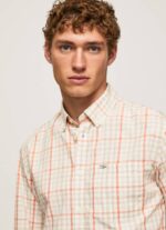 Pepe Jeans Loryn ruudullinen popliinipaita miehet multi TB001068 - Image 4