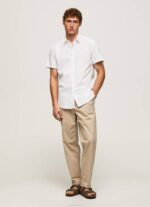 Pepe Jeans lotersdale lyhythihainen paita miehet valkoinen TB001069 - Image 2