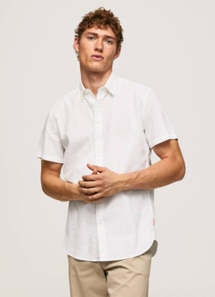 Pepe Jeans lotersdale lyhythihainen paita miehet valkoinen TB001069