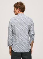 Pepe Jeans lou slim fit popliinipaita miehet valkoinen TB001070 - Image 4