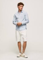 Pepe Jeans lovejoy kukkapopliinipaita miehet valkaisu sininen TB001045 - Image 2