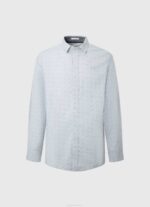 Pepe Jeans lovejoy kukkapopliinipaita miehet valkaisu sininen TB001045 - Image 5