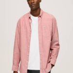 Pepe Jeans Lowell säännöllisesti istuva oxford-paita miehet samea vaaleanpunainen TB001048
