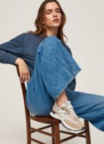 Pepe Jeans Lucky print -yhdistelmälenkkarit naiset helmi hopea TB00574
