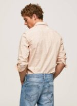 Pepe Jeans lucus slim fit popliinipaita miehet luonnonvalkoinen TB001053 - Image 4