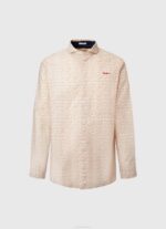 Pepe Jeans lucus slim fit popliinipaita miehet luonnonvalkoinen TB001053 - Image 5
