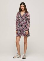 Pepe Jeans lyhyt boxy fit mekko naiset multi TB00179 - Image 4