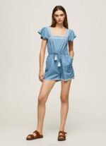 Pepe Jeans lyhyt farkkuhaalari naiset sininen TB00191 - Image 2