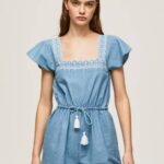 Pepe Jeans lyhyt farkkuhaalari naiset sininen TB00191