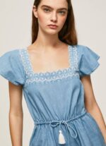Pepe Jeans lyhyt farkkuhaalari naiset sininen TB00191 - Image 3