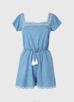 Pepe Jeans lyhyt farkkuhaalari naiset sininen TB00191 - Image 5
