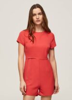Pepe Jeans lyhyt kreppihaalari naiset studio punainen TB00203