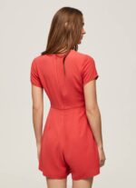 Pepe Jeans lyhyt kreppihaalari naiset studio punainen TB00203 - Image 4
