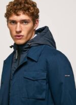 Pepe Jeans lyhyt parka, jossa irrotettava ruokalappu miehet dulwich TB00832 - Image 3