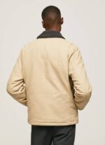 Pepe Jeans lyhyt puffainen kangastakki miehet kivi TB00838 - Image 5