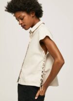 Pepe Jeans lyhythihainen denimpaita naiset denim TB00339 - Image 4