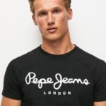 Pepe Jeans lyhythihainen puuvillainen t-paita miehet musta TB001003