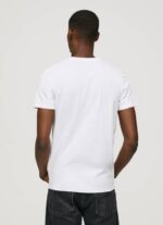 Pepe Jeans lyhythihainen puuvillainen t-paita miehet valkoinen TB001002 - Image 4