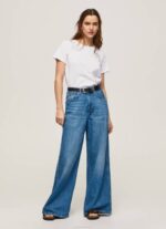 Pepe Jeans lyhythihainen puuvillainen t-paita naiset valkoinen TB00420 - Image 2