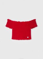 Pepe Jeans lyhythihainen rypytetty toppi tyttö dulwich TB001425 - Image 4