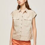 Pepe Jeans lyhythihainen työpaita naiset kivi TB00341