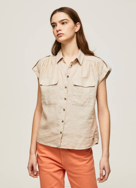 pepe_jeans_lyhythihainen_tyopaita_naiset_kivi_tb00341.jpg Pepe Jeans lyhythihainen työpaita naiset kivi TB00341 - Image 1