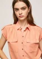 Pepe Jeans lyhythihainen työpaita naiset persikka TB00340 - Image 3