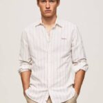 Pepe Jeans Lyntonin normaalikokoinen oxford-paita miehet valkoinen TB001034