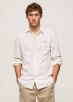 Pepe Jeans Lyntonin normaalikokoinen oxford-paita miehet valkoinen TB001034