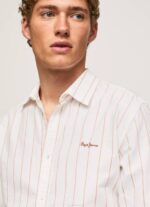 Pepe Jeans Lyntonin normaalikokoinen oxford-paita miehet valkoinen TB001034 - Image 3