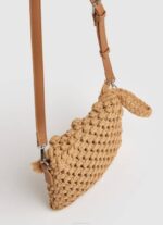 Pepe Jeans macrame crossbody laukku naiset kameli TB00744 - Image 2
