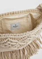Pepe Jeans macrame crossbody laukku naiset mousse TB00709 - Image 3