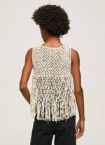 Pepe Jeans makrame-liivi hapsuilla naiset mousse TB00135 - Image 4