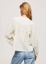 Pepe Jeans mao kaulus puuvilla Dobby pusero naiset mousse TB00362 - Image 4