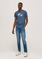 Pepe Jeans marmoroitu logoprintti t-paita miehet jarman TB00986 - Image 2