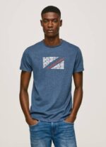 Pepe Jeans marmoroitu logoprintti t-paita miehet jarman TB00986