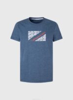 Pepe Jeans marmoroitu logoprintti t-paita miehet jarman TB00986 - Image 5