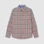 Pepe Jeans marpleruudullinen popliinipaita poika studio punainen TB001659