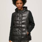 Pepe Jeans mattapintainen puhdettu takki naiset musta TB00121