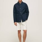 Pepe Jeans mc queen print chino shortsit miehet valkoinen TB001116