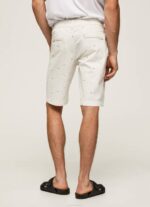 Pepe Jeans mc queen print chino shortsit miehet valkoinen TB001116 - Image 4
