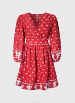 Pepe Jeans mekko kirjailtuilla yksityiskohdilla naiset studio punainen TB00216 - Image 5