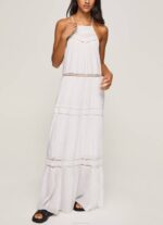 Pepe Jeans mekko kirjailtuilla yksityiskohdilla naiset valkoinen TB00219 - Image 3