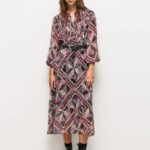 Pepe Jeans midi-mekko, jossa paisley-yksityiskohdat naiset multi TB00180