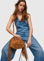 Pepe Jeans mokkanahkainen ämpärilaukku naiset kameli TB00724